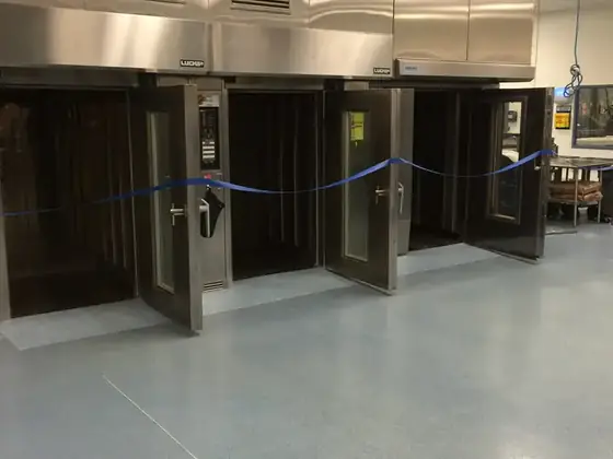Commercial workspace epoxy floor